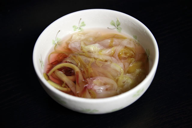 月下美人の酢の物 
