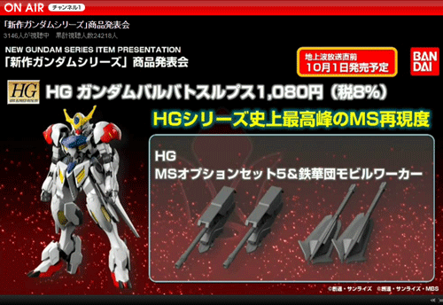 HG ガンダムバルバトスルプス1,080円（税8％）