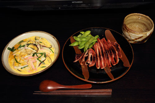 電子レンジで親子丼を作る