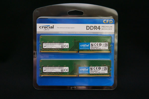 crucial W4U2666CM-8G 19,800円+交換・延長保証2,000円
