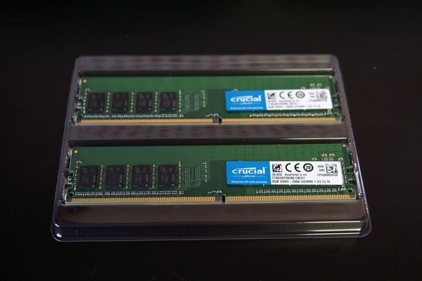 crucial 2666 8GB×2枚