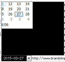 日付設定がバグっている